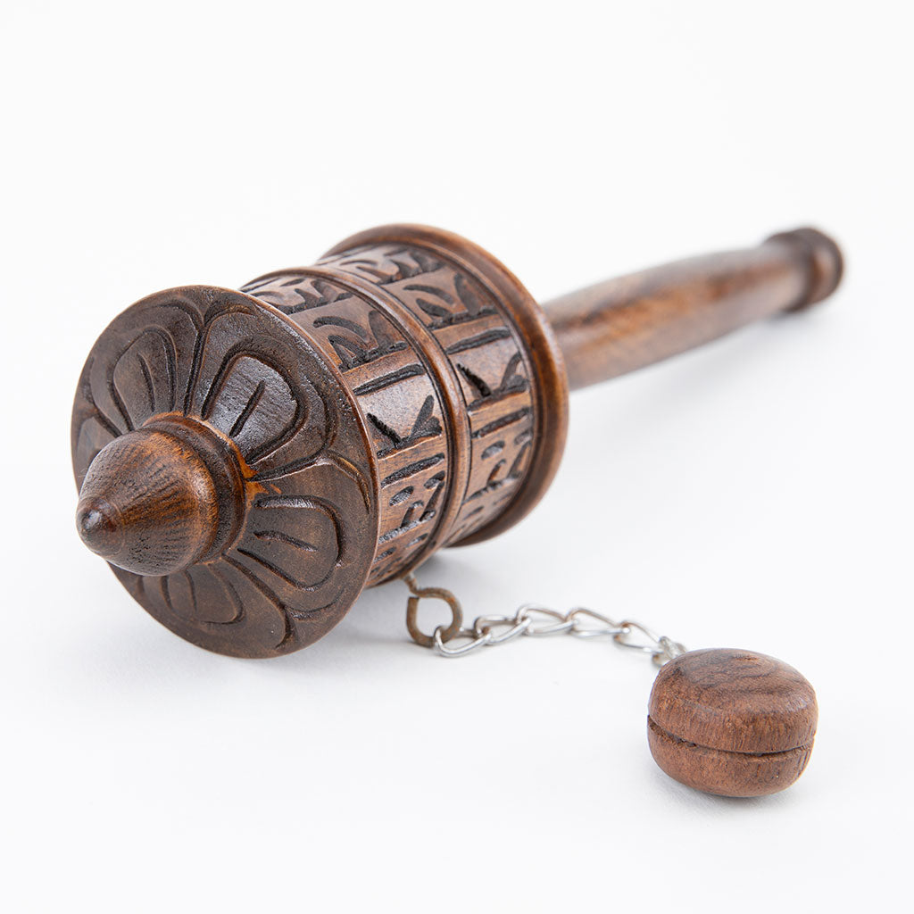 Wooden Tibetan Prayer Wheel
