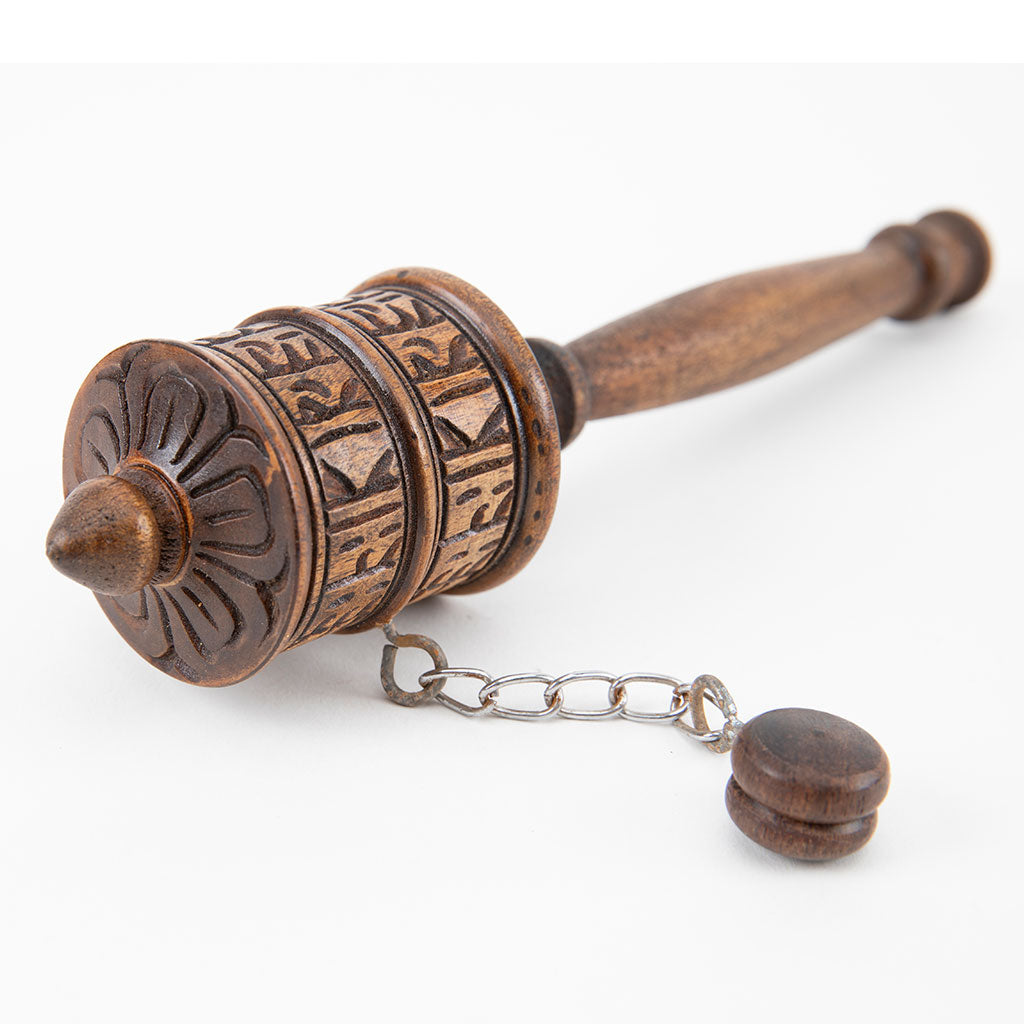 Wooden Tibetan Prayer Wheel