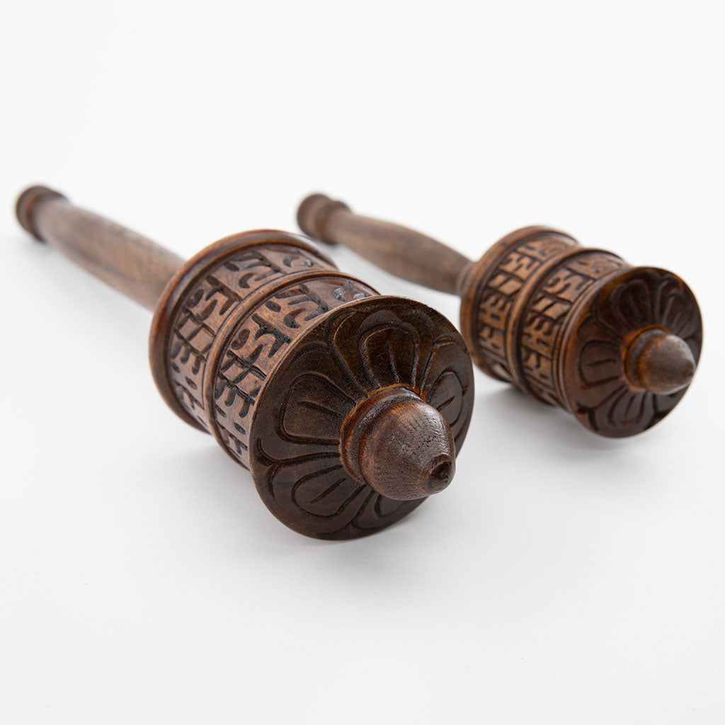 Wooden Tibetan Prayer Wheel