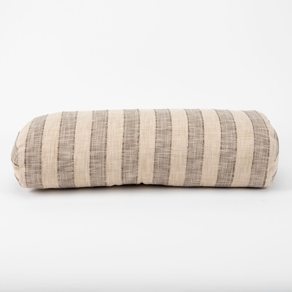 Coffee Stripe Bolster