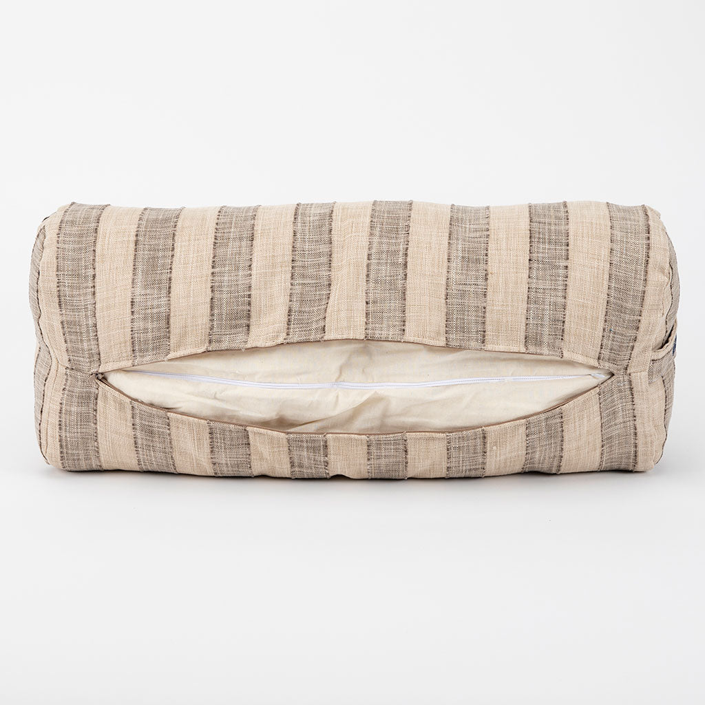 Coffee Stripe Bolster