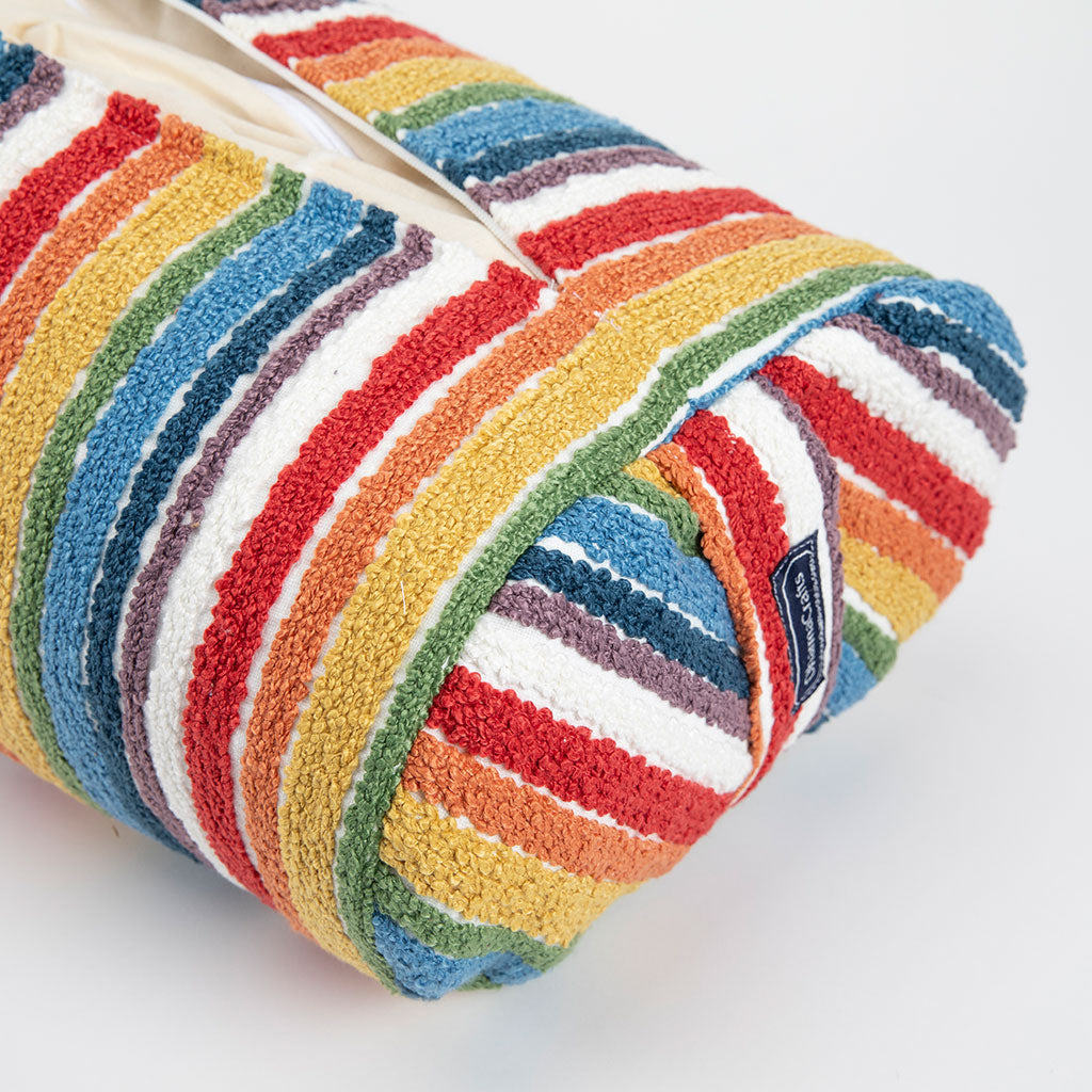 Textured Stripe Bolster