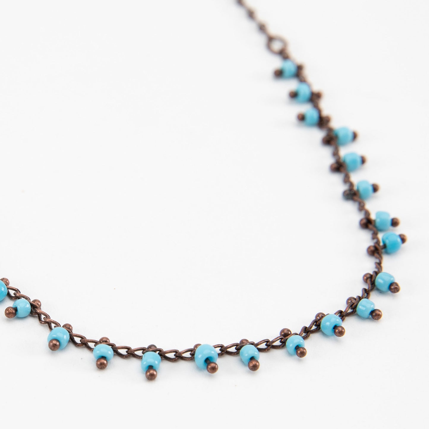 Turquoise and Amber Beaded Necklaces