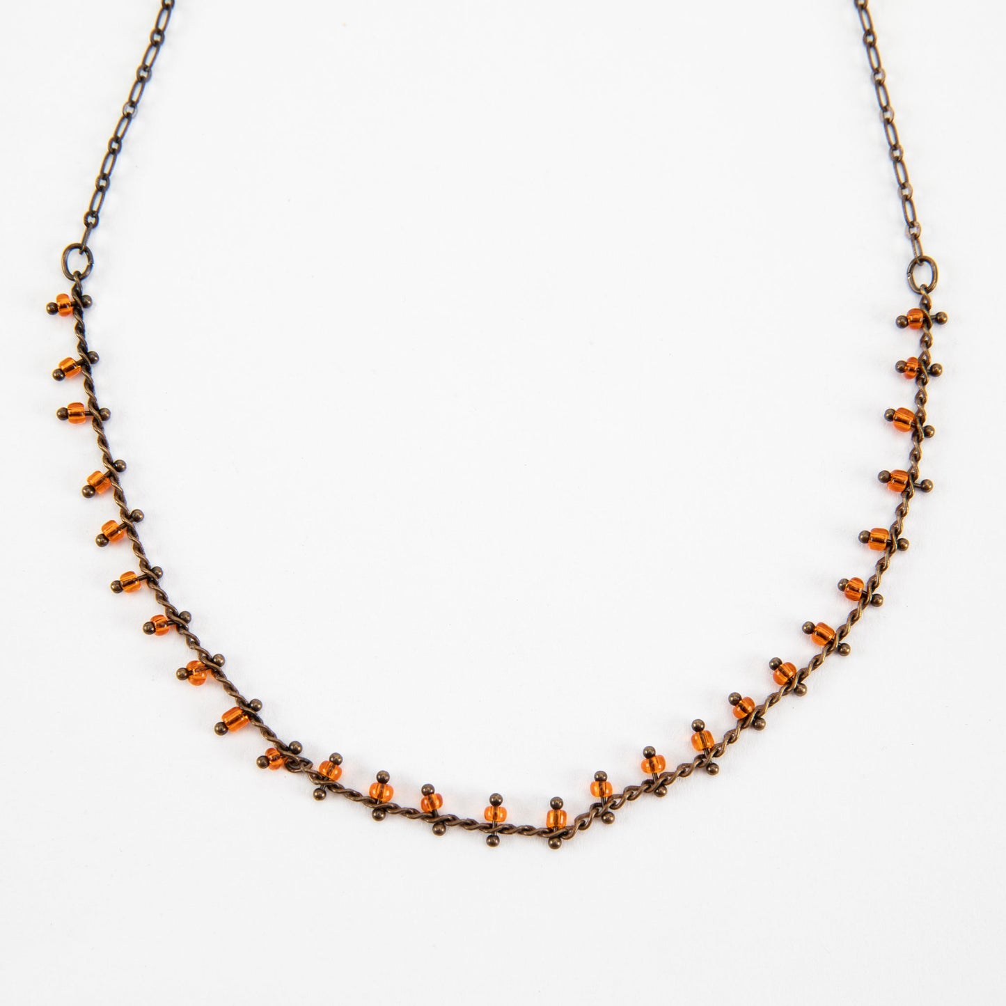 Turquoise and Amber Beaded Necklaces