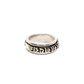 DharmaCrafts Silver Buddhist Mantra Spinner Ring