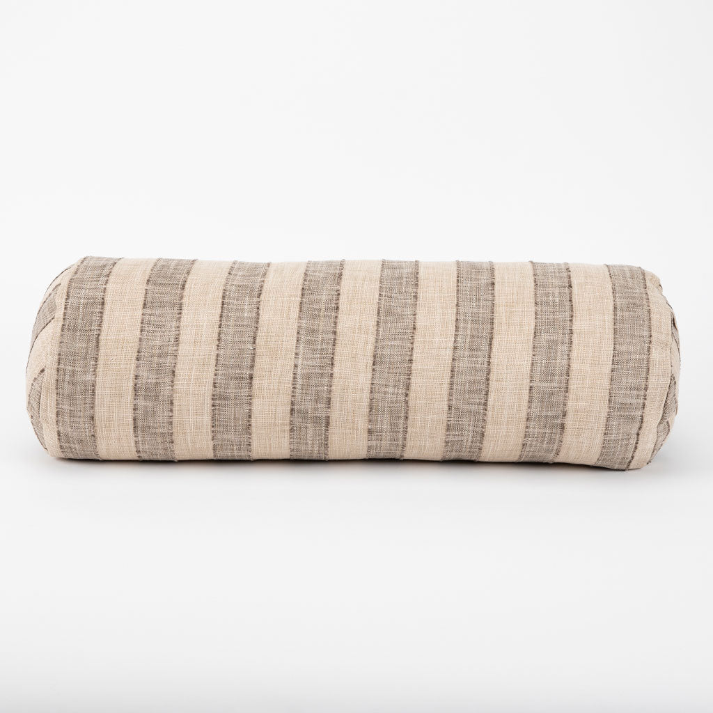 Coffee Stripe Bolster
