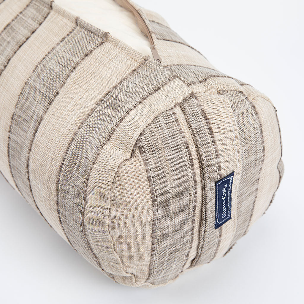 Coffee Stripe Bolster