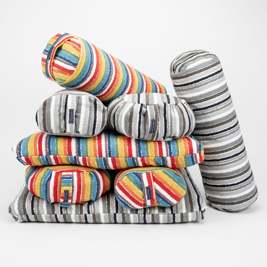 Textured Stripe Zafu Zabuton Set