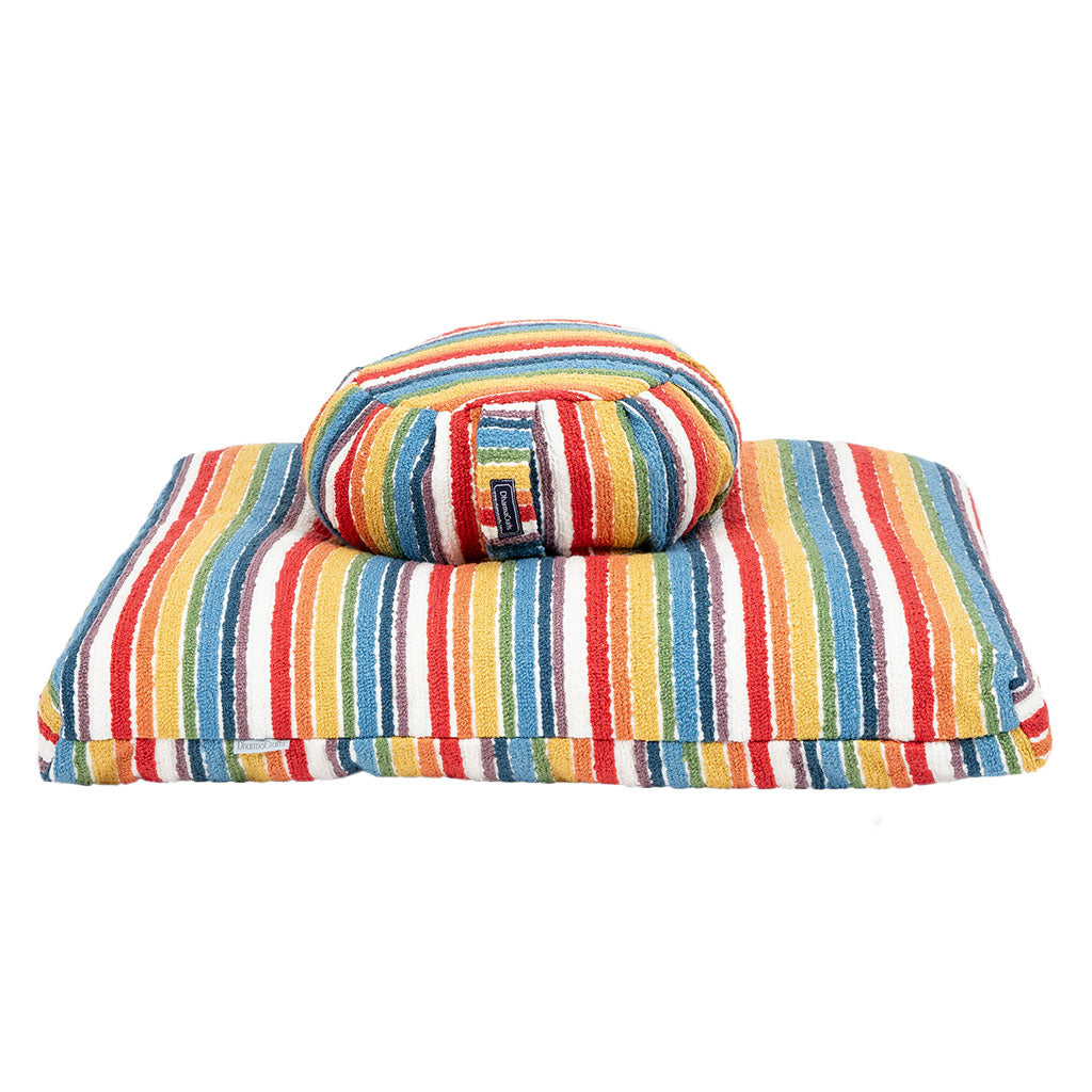Textured Stripe Zafu Zabuton Set