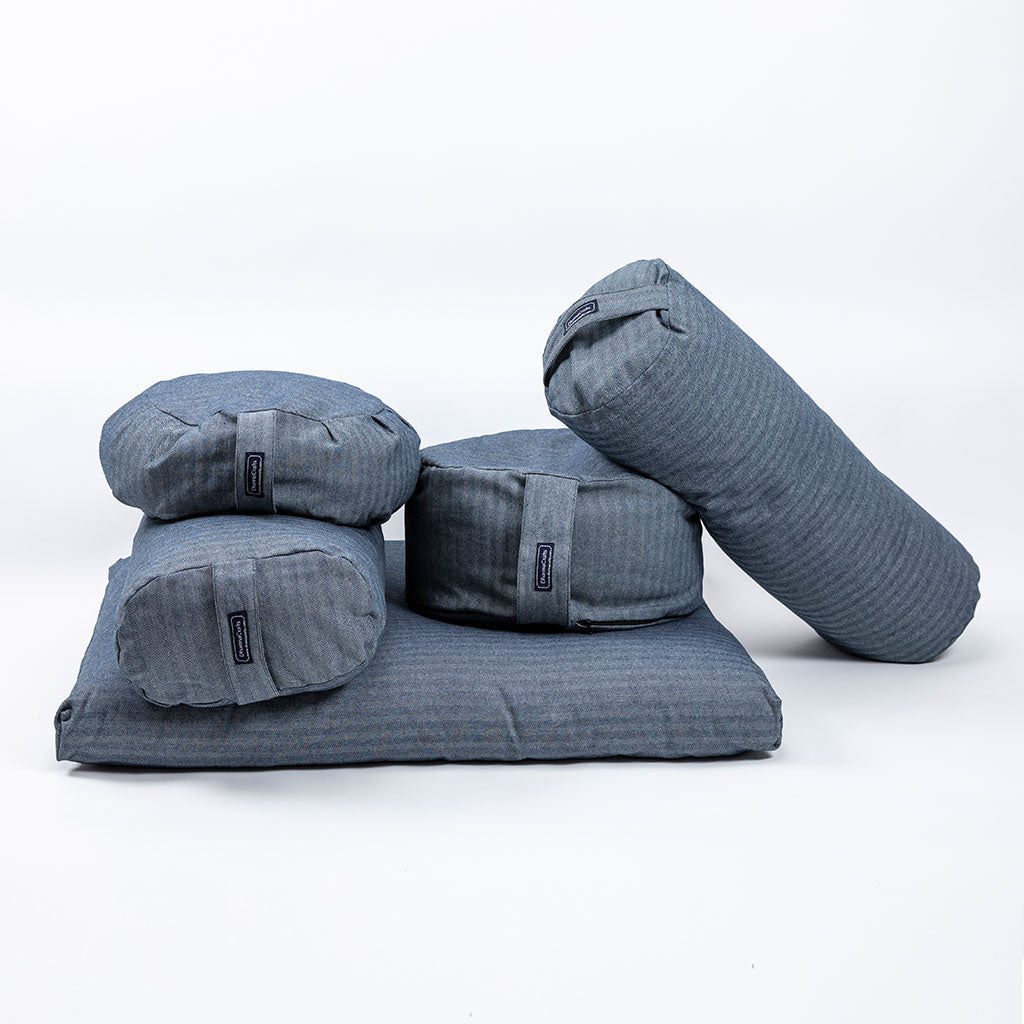 Denim Zafu Zabuton Set