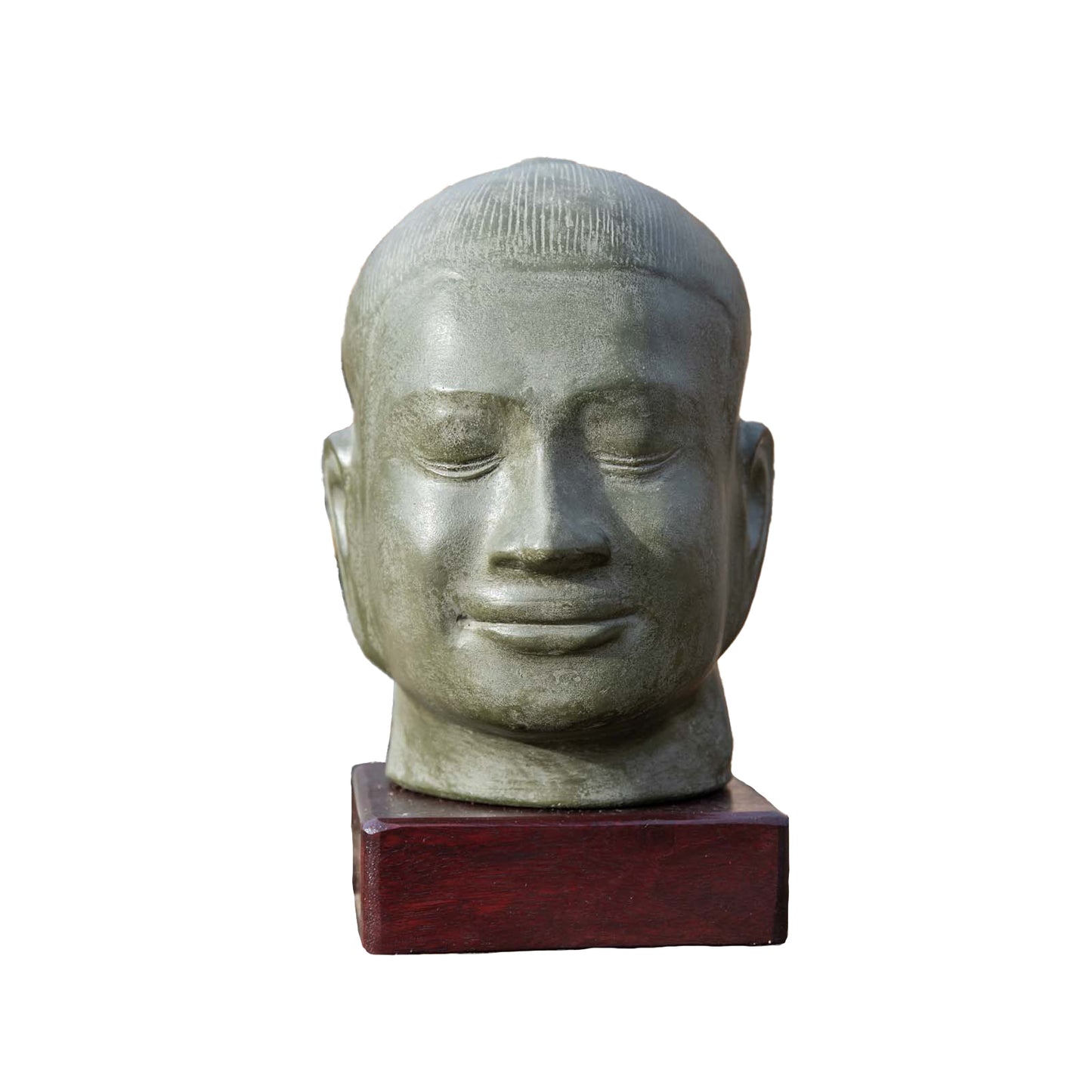 Cambodian Khmer Buddha Head Statue