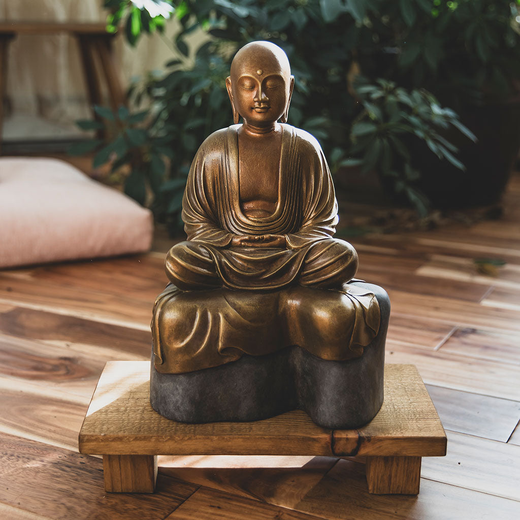Jizo Bodhisattva in Meditation Statue