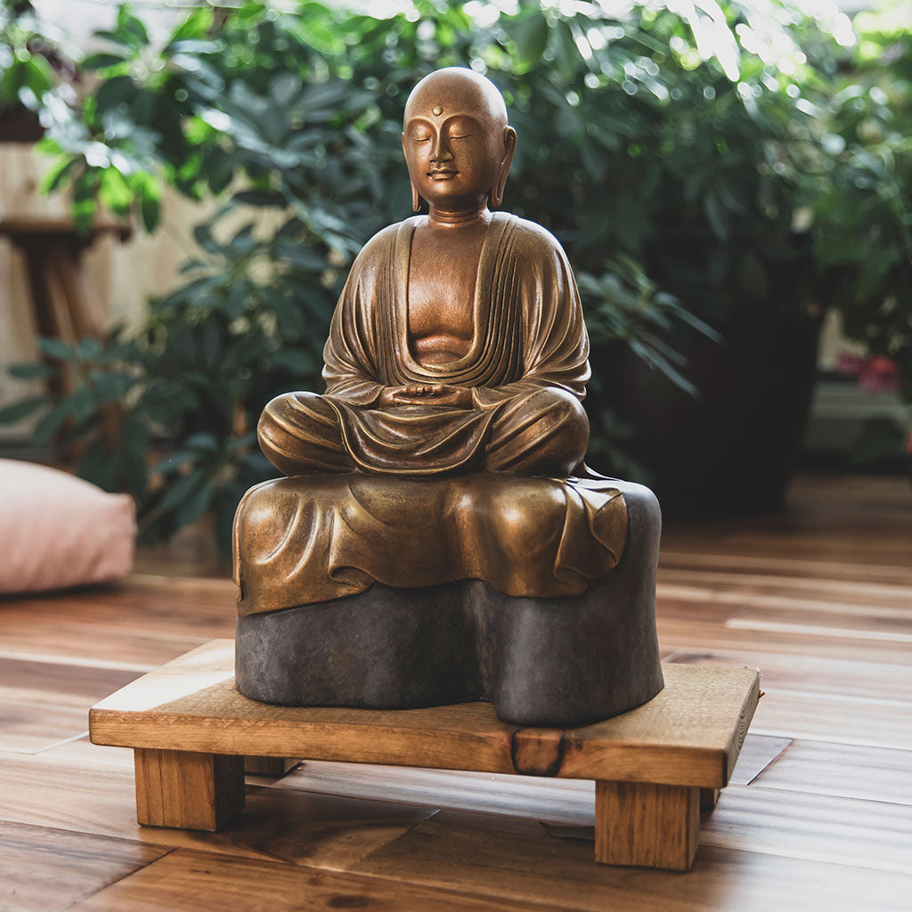 Jizo Bodhisattva in Meditation Statue