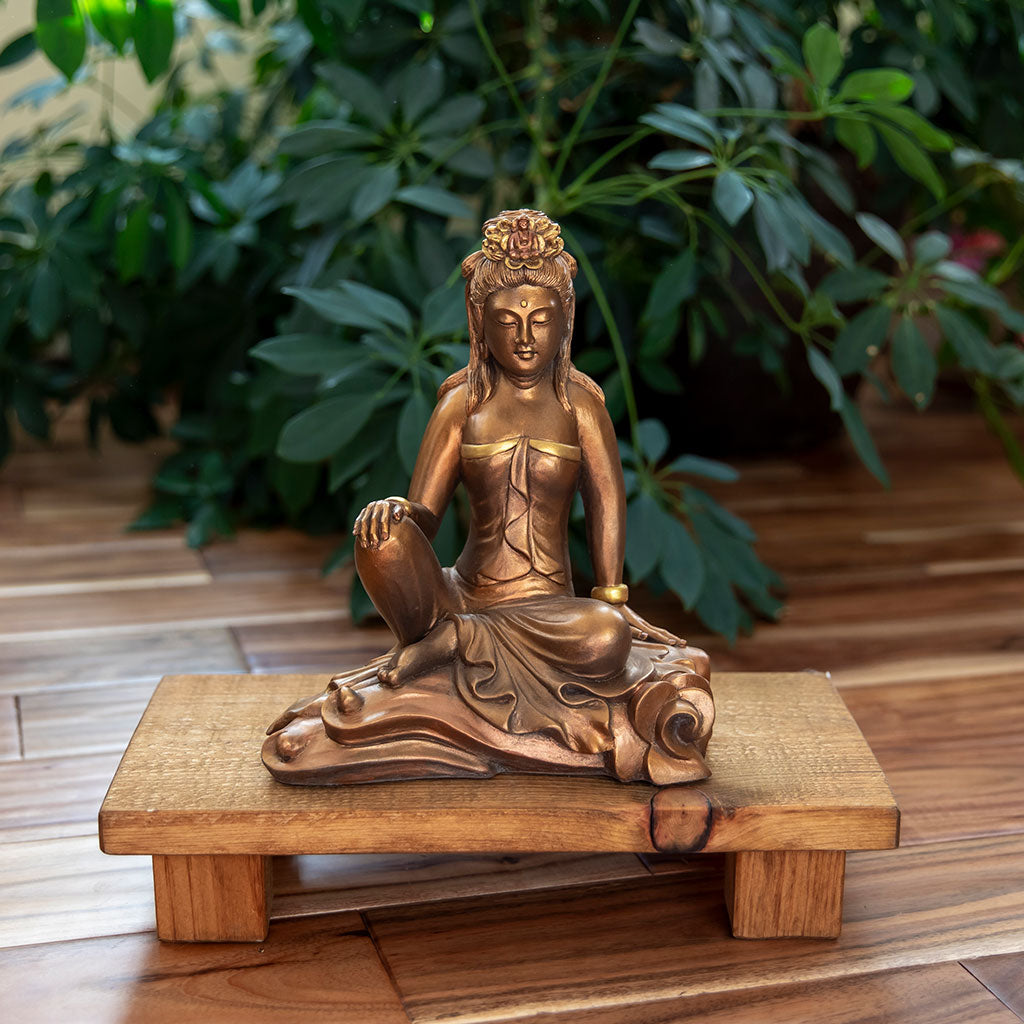 Small Kuan Yin Royal Ease Statue