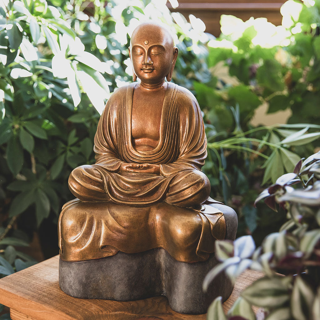 Jizo Bodhisattva in Meditation Statue
