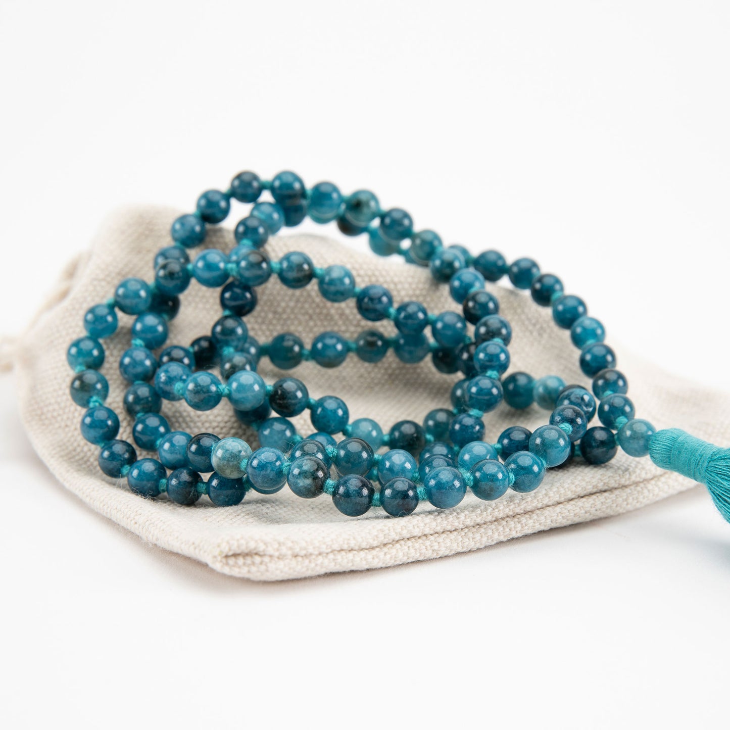Handmade Prayer Beads: Apatite Mala