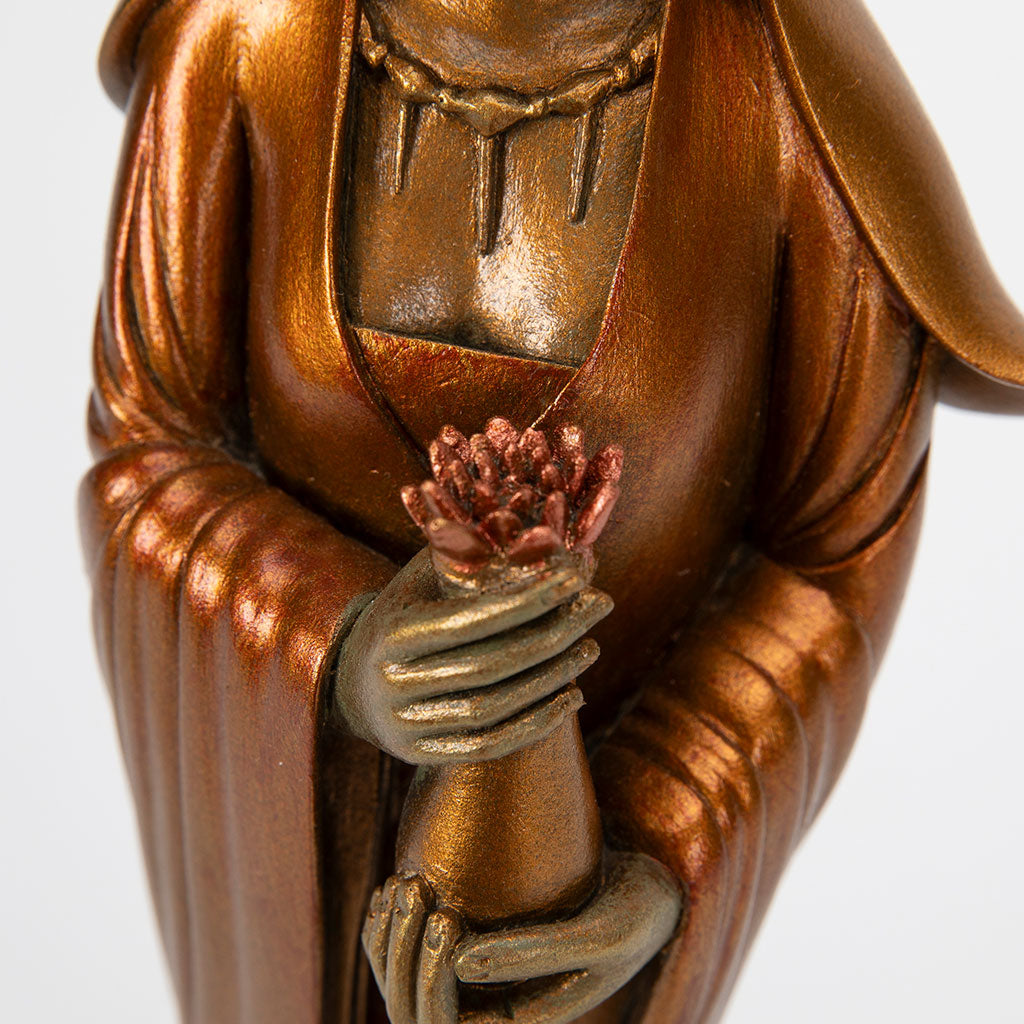 Kuan Yin with Vessel and Lotus Statue