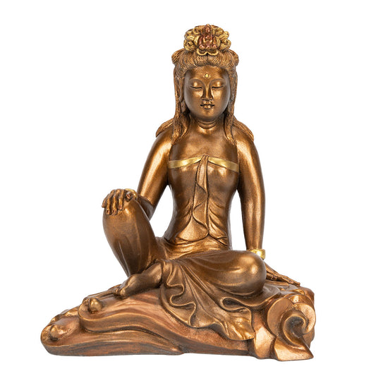 Small Kuan Yin Royal Ease Statue