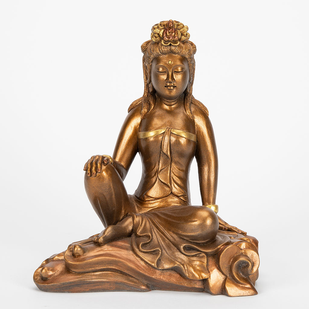 Small Kuan Yin Royal Ease Statue
