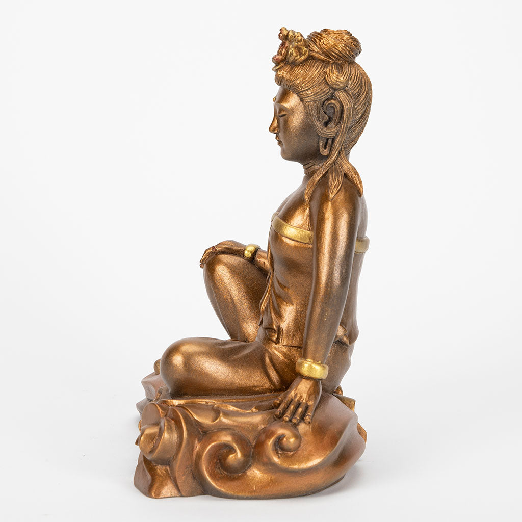 Small Kuan Yin Royal Ease Statue