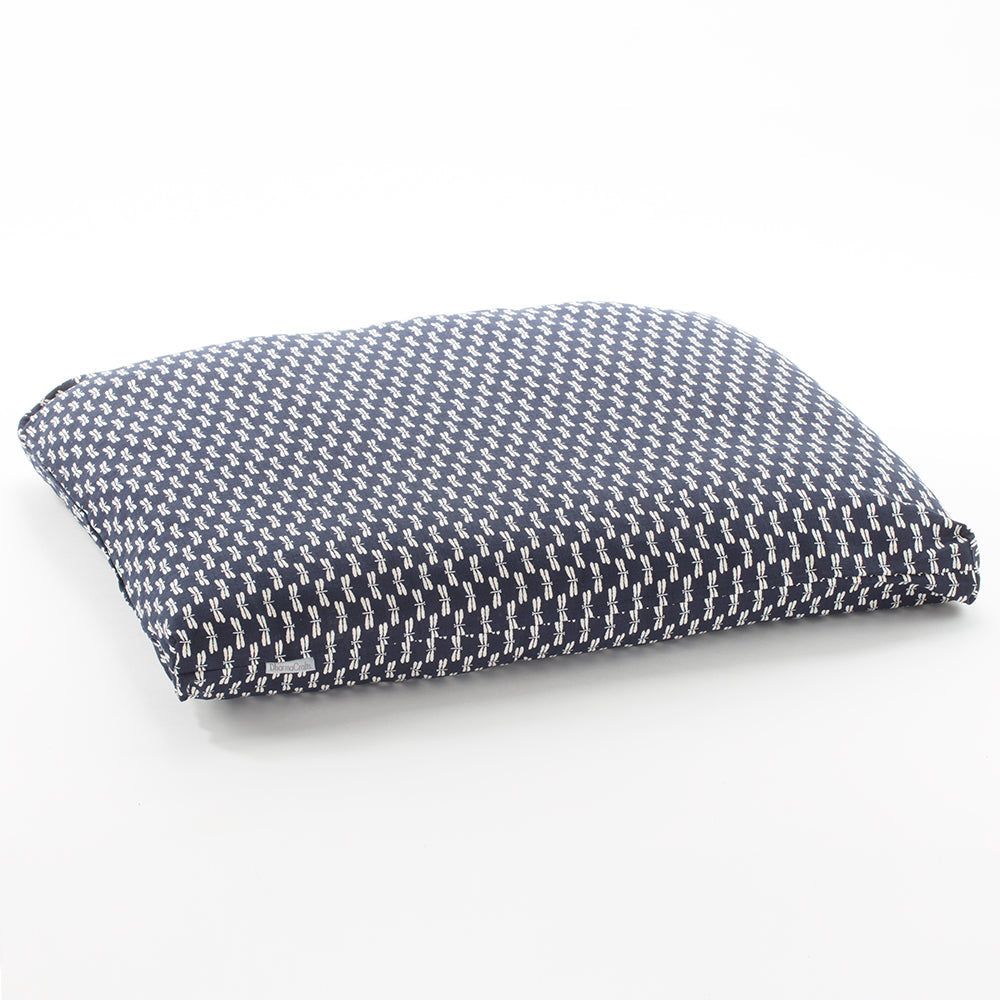 Dragonfly Print Zabuton, Navy