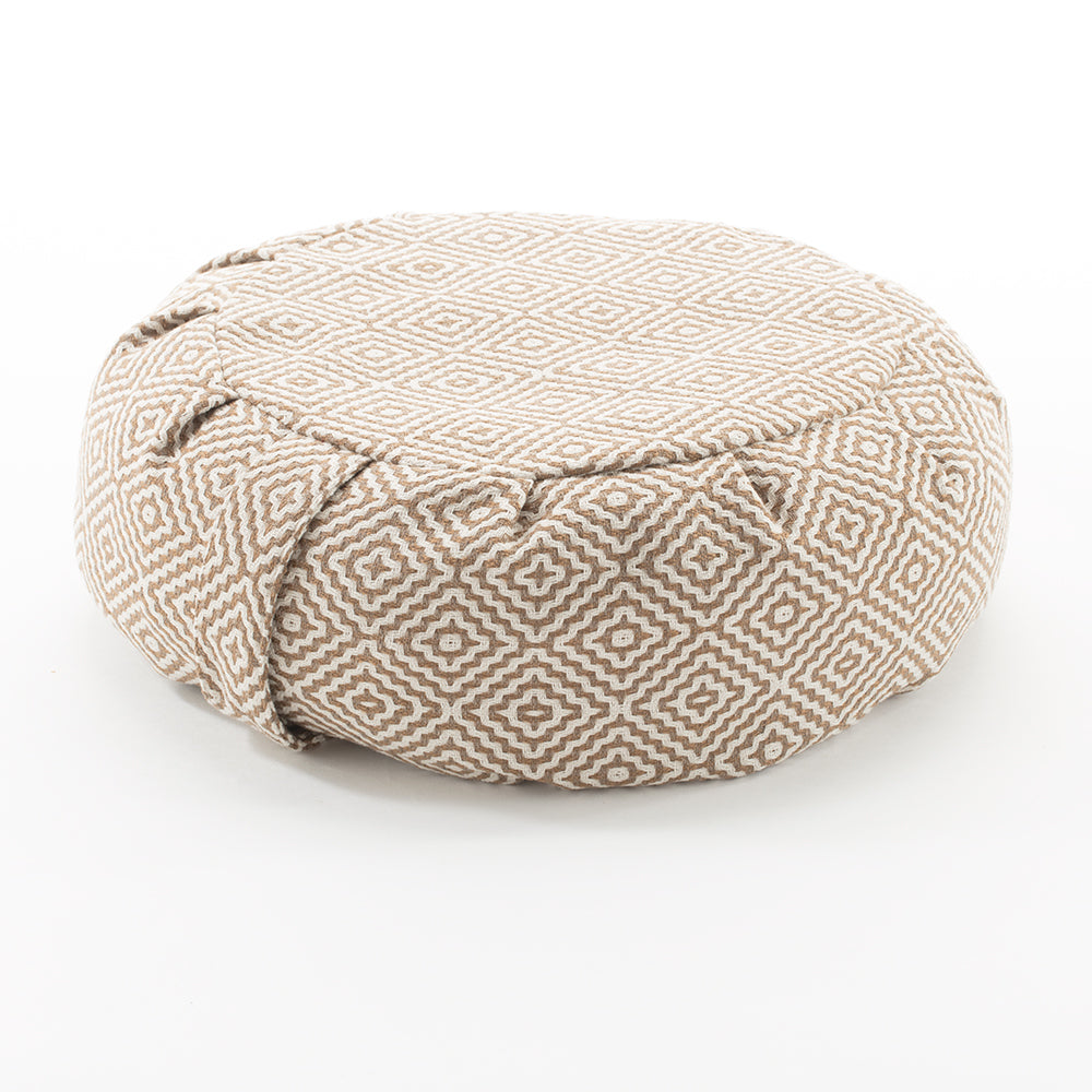 Geometric Buckwheat Hull Zafu - COVER ONLY
