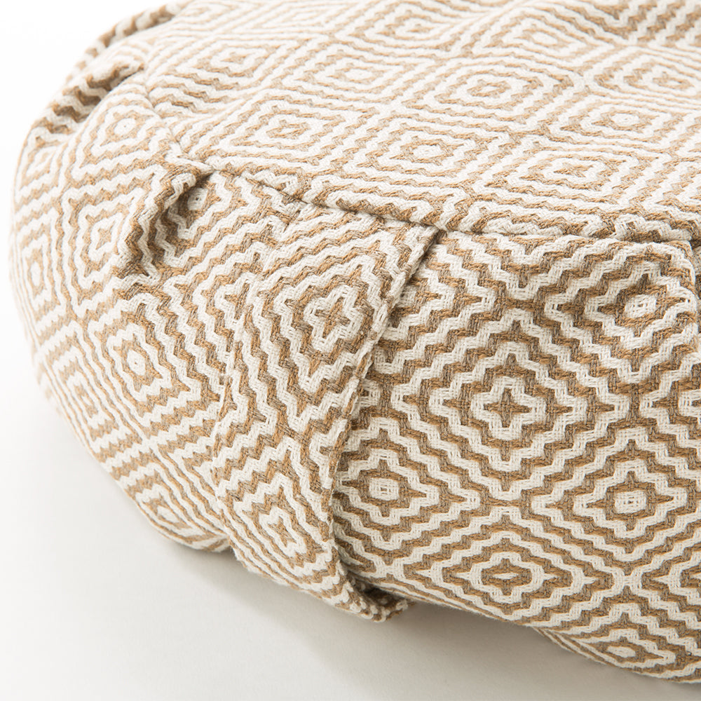Geometric Buckwheat Hull Zafu - COVER ONLY