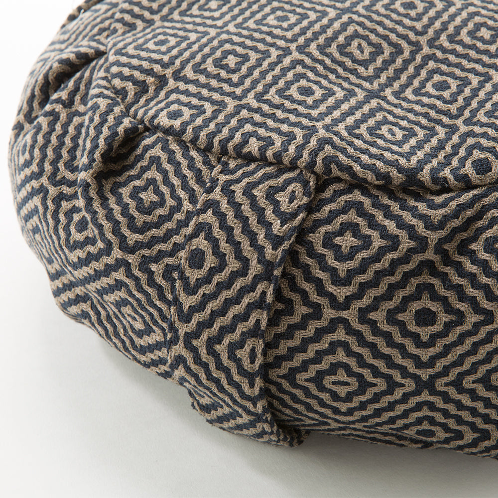 Geometric Buckwheat Hull Zafu - COVER ONLY