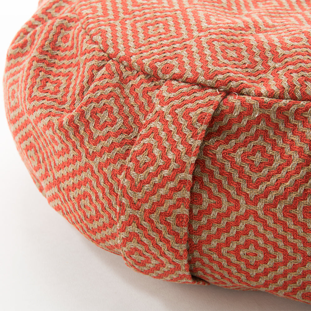 Geometric Buckwheat Hull Zafu - COVER ONLY