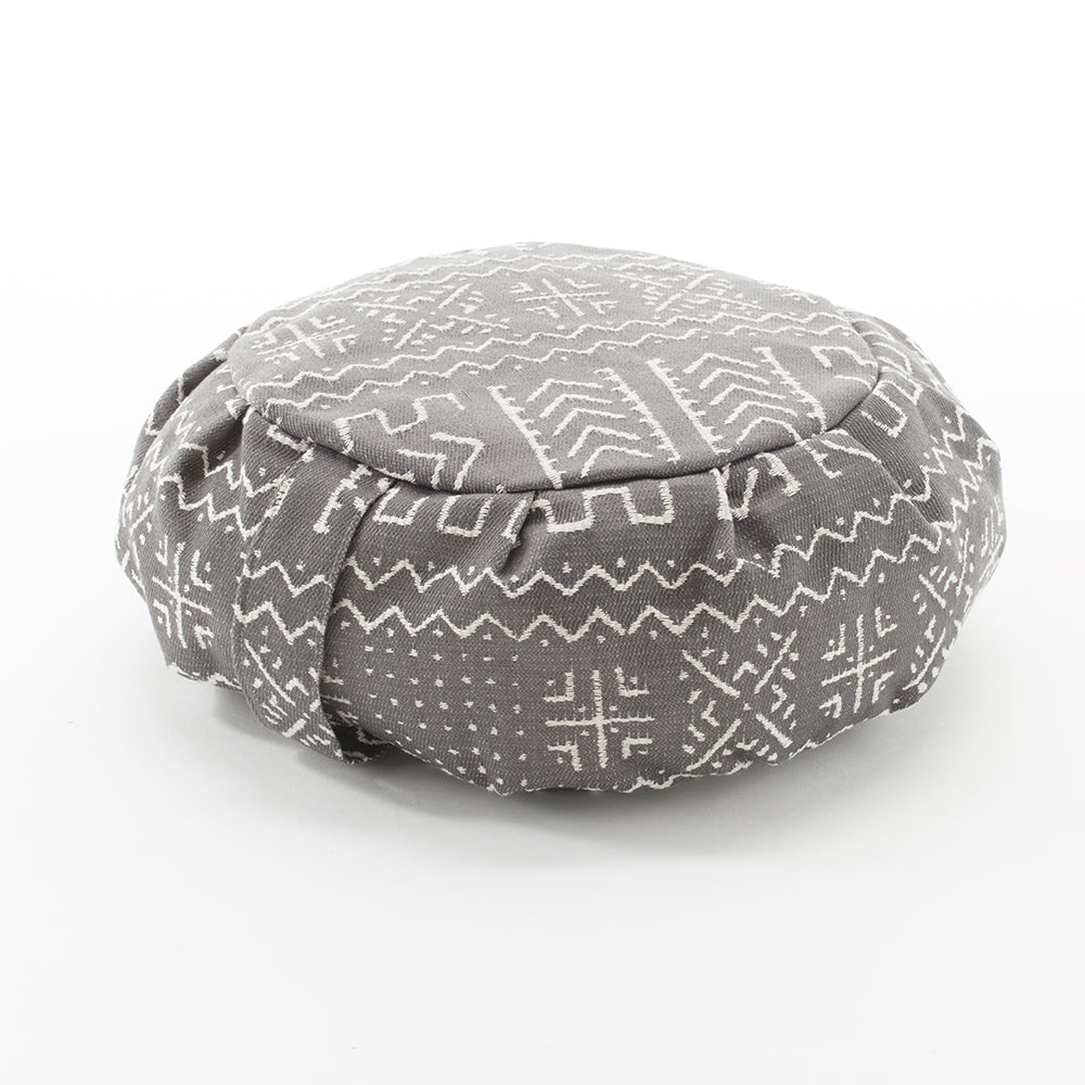 Tribal Print Buckwheat Hull Zafu - COVER ONLY