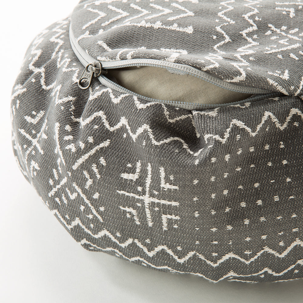 Tribal Print Buckwheat Hull Zafu - COVER ONLY
