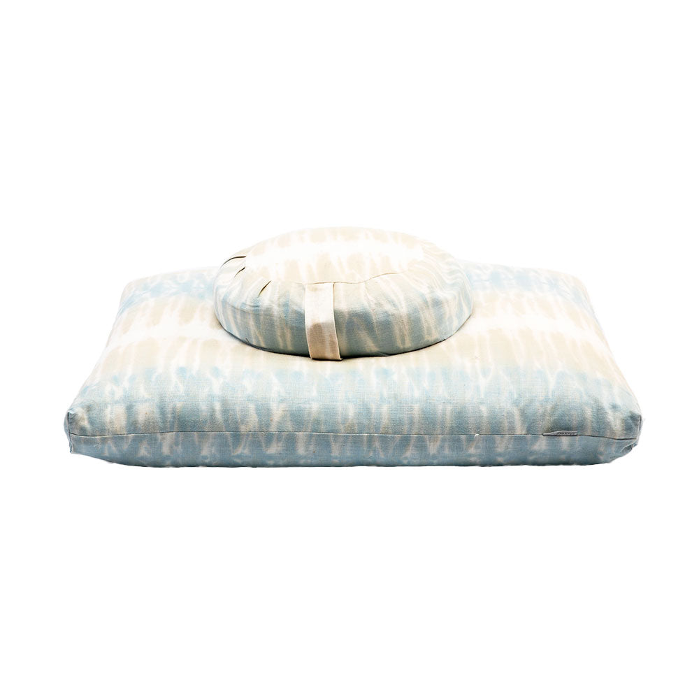 Shibori Stripe Zafu Zabuton Set