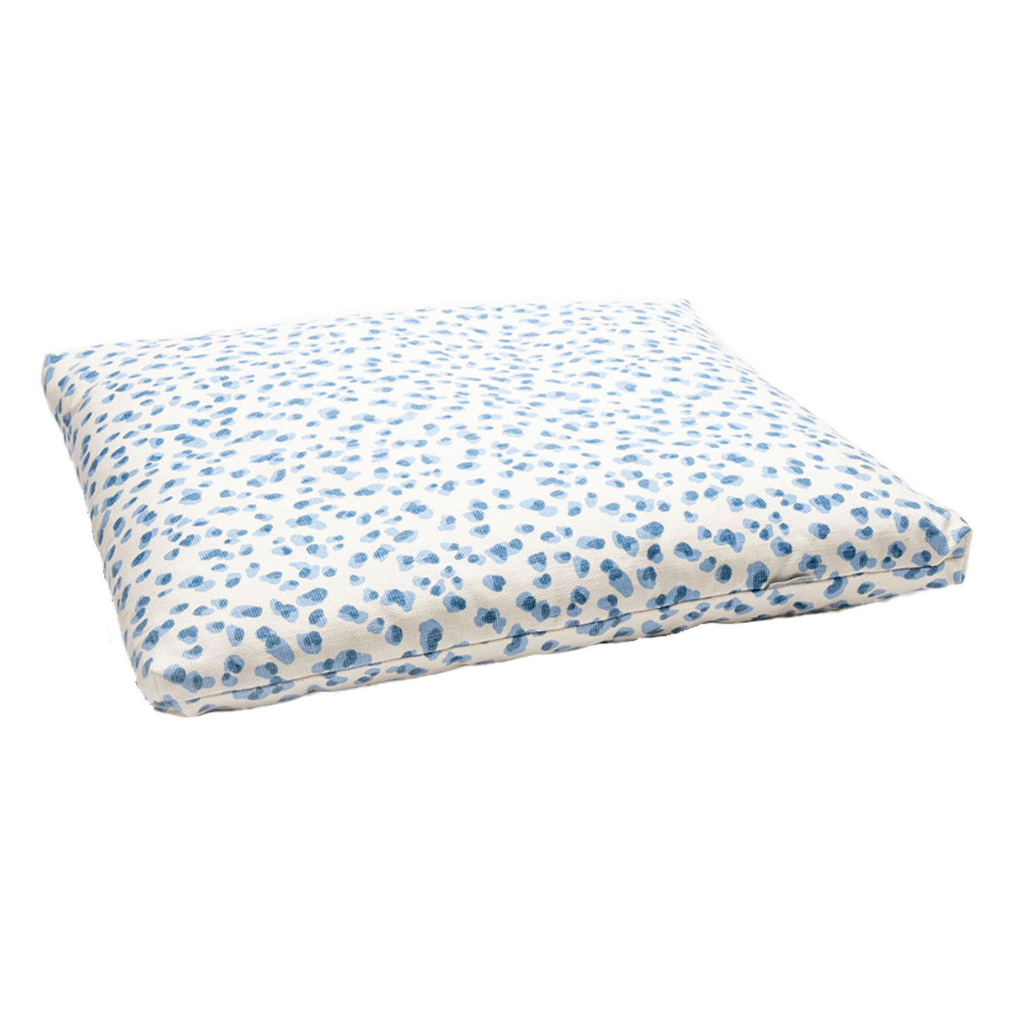 Polka Dot Zabuton with white backdrop; corner angle