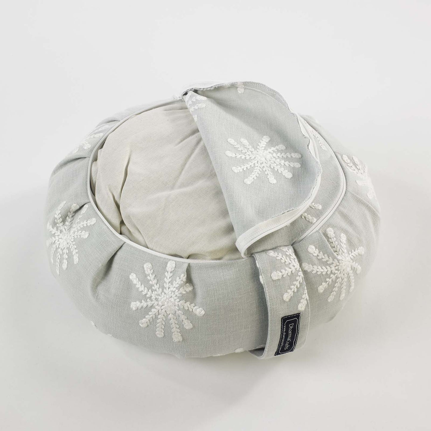 Snowflake Buckwheat Hull Zafu - COVER ONLY