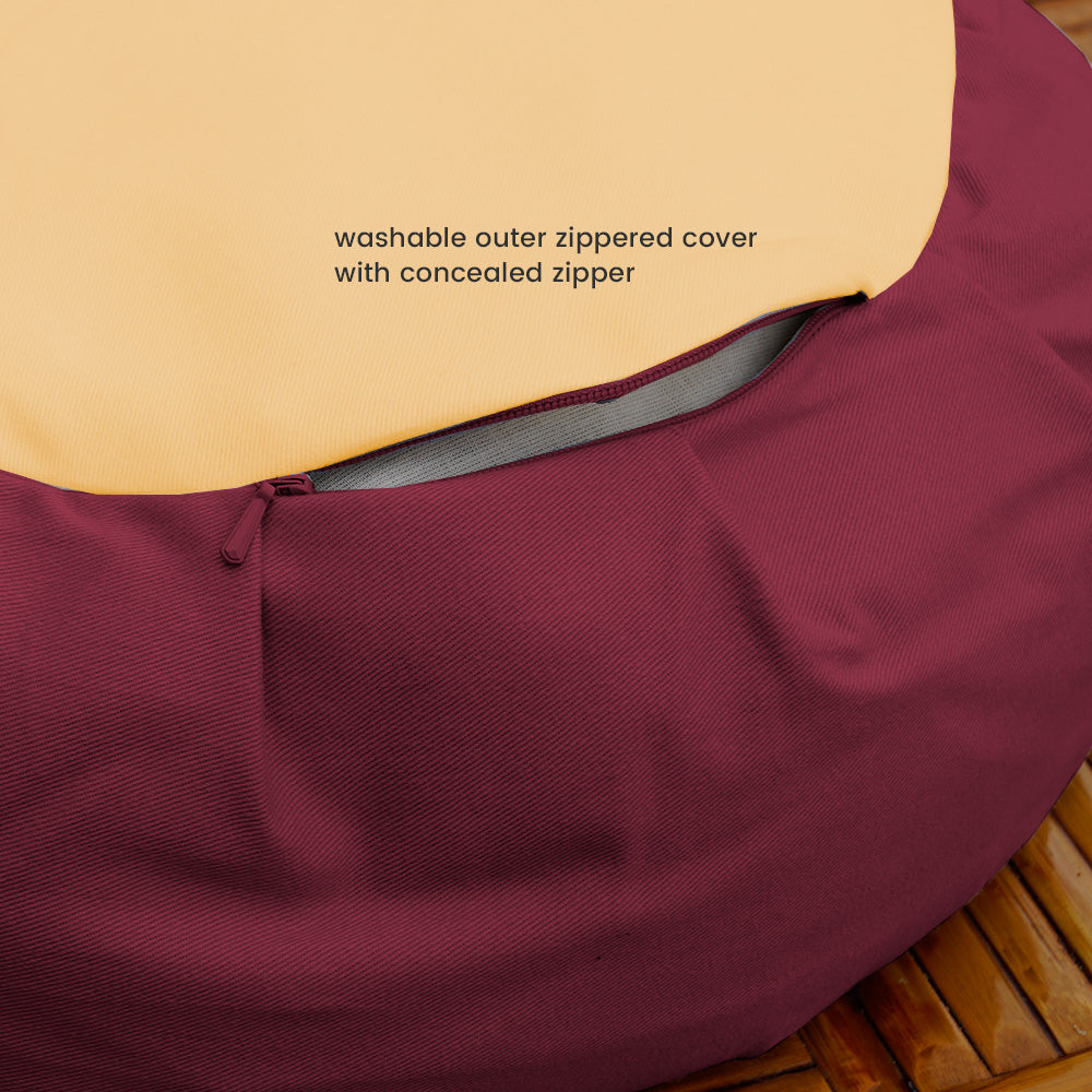Tibetan Splendor Buckwheat Hull Zafu - COVER ONLY