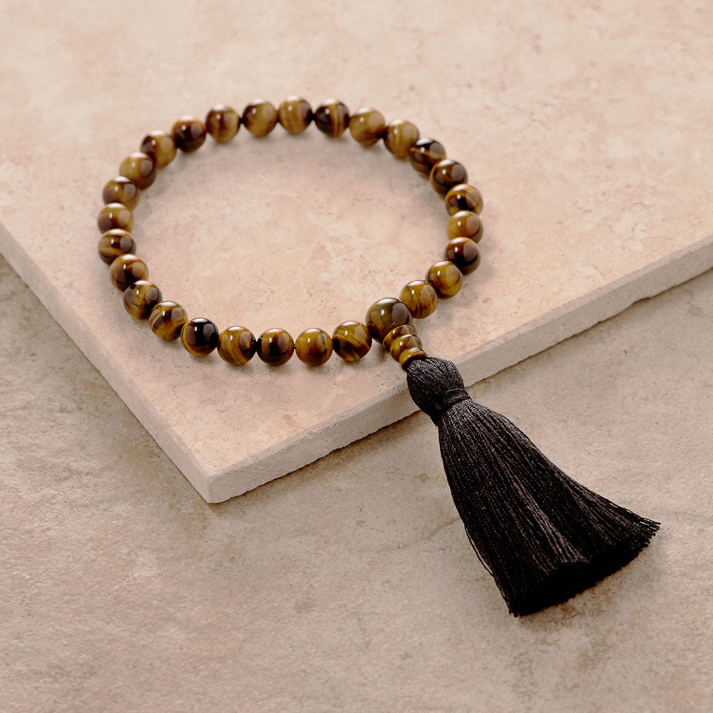 Tiger Eye mala, 27 beads