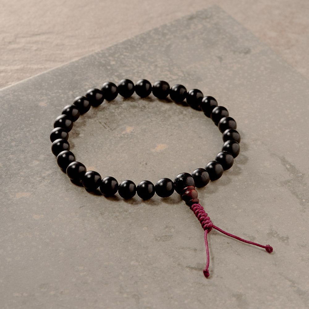 Dark Ebony Wood Hand Mala