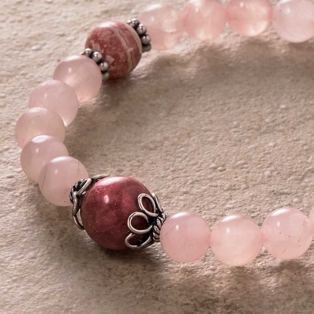 Stretchy Rose Quartz Mala