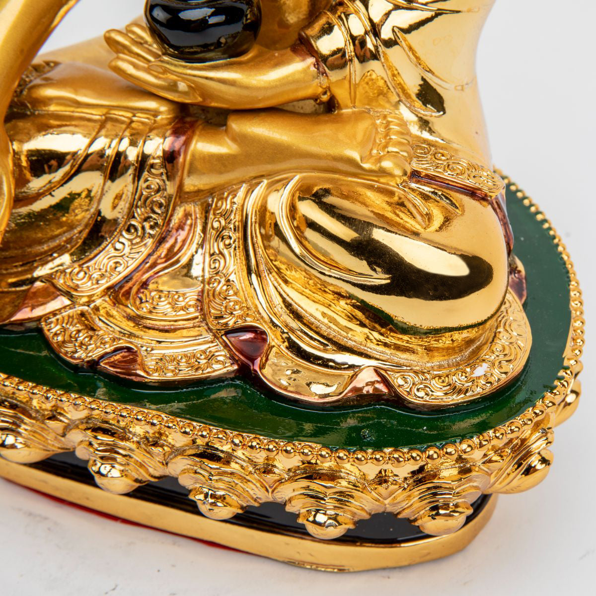 Golden Resin Shakyamuni Buddha Statue - 12"