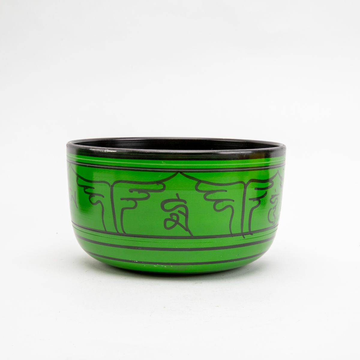 Large Green Buddha Singing Bowl - 8.5"