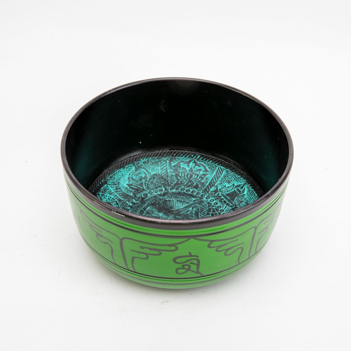 Large Green Buddha Singing Bowl - 8.5"