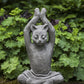 Yoga Cat Garden Statue