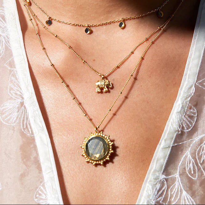 Dainty Elephant Pendant Gold Necklace