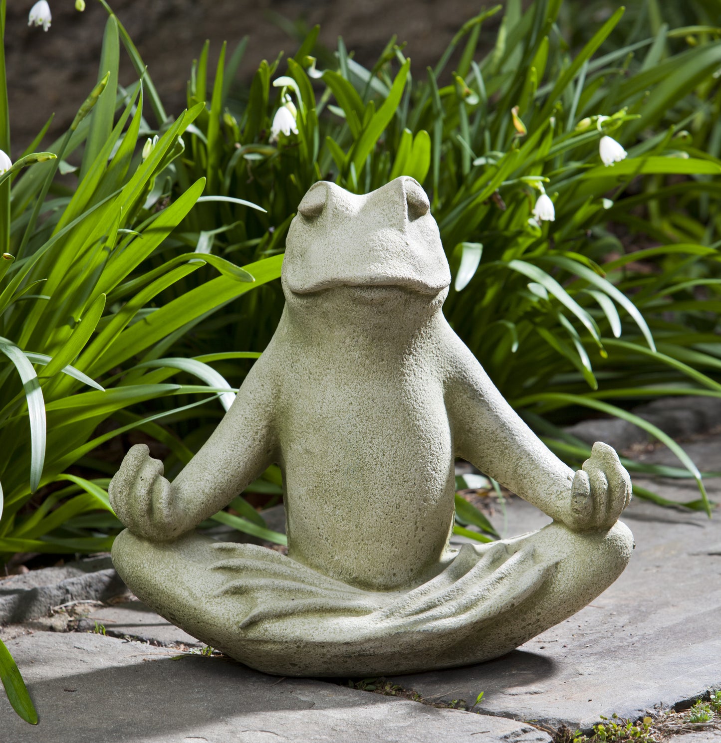 Zen Frog Garden Statue