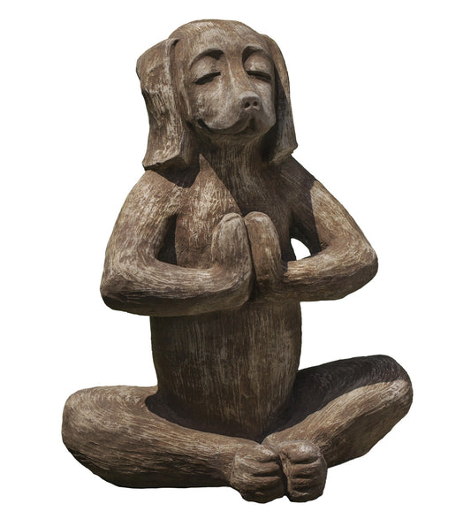 Yoga Dog Garden Statue