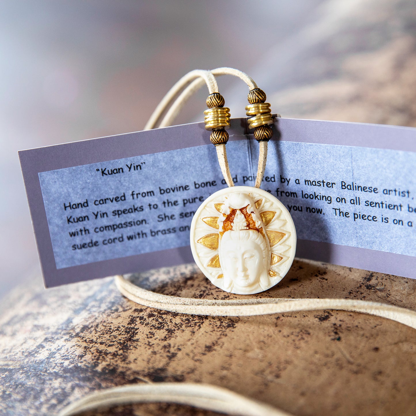 Kuan Yin with Aura Pendant Necklace