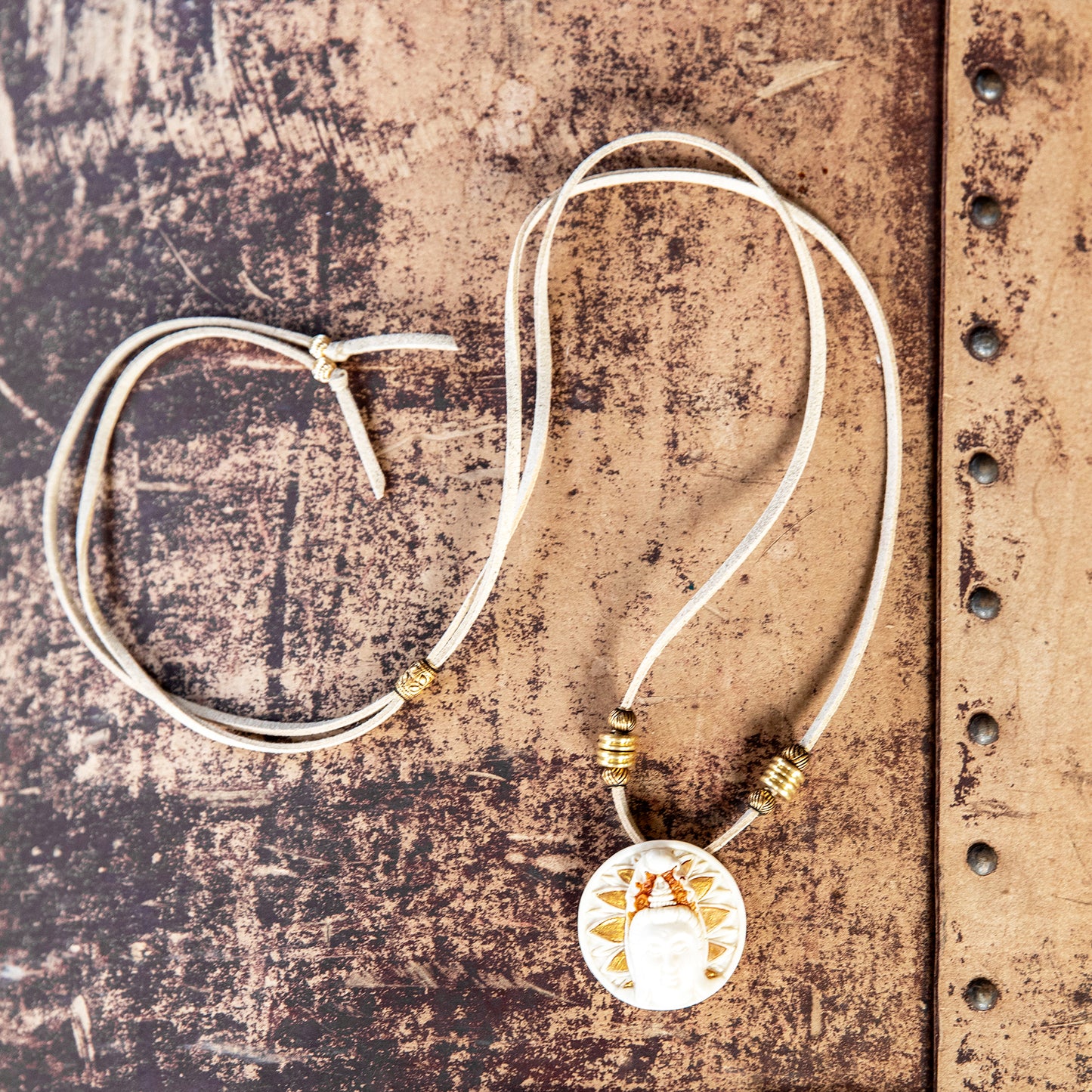 Kuan Yin with Aura Pendant Necklace