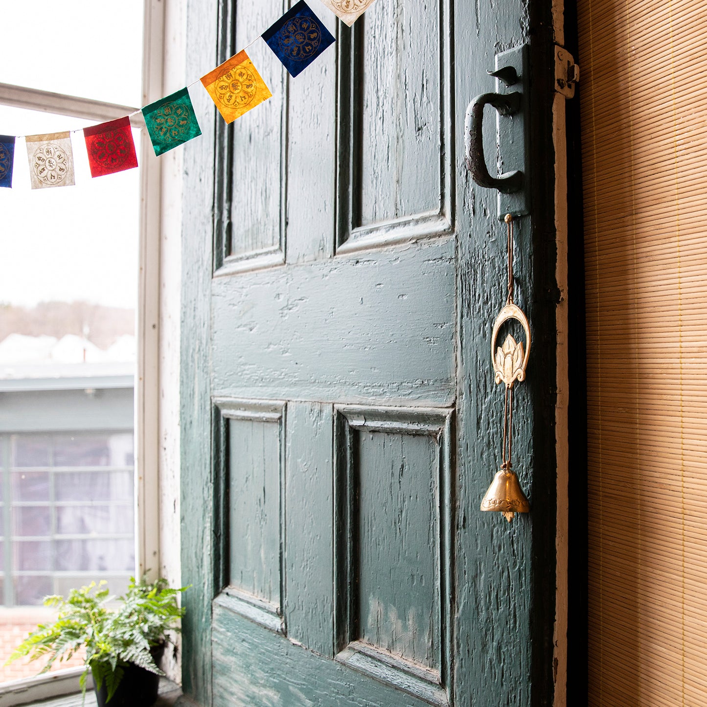 Crescent Lotus Door Chime