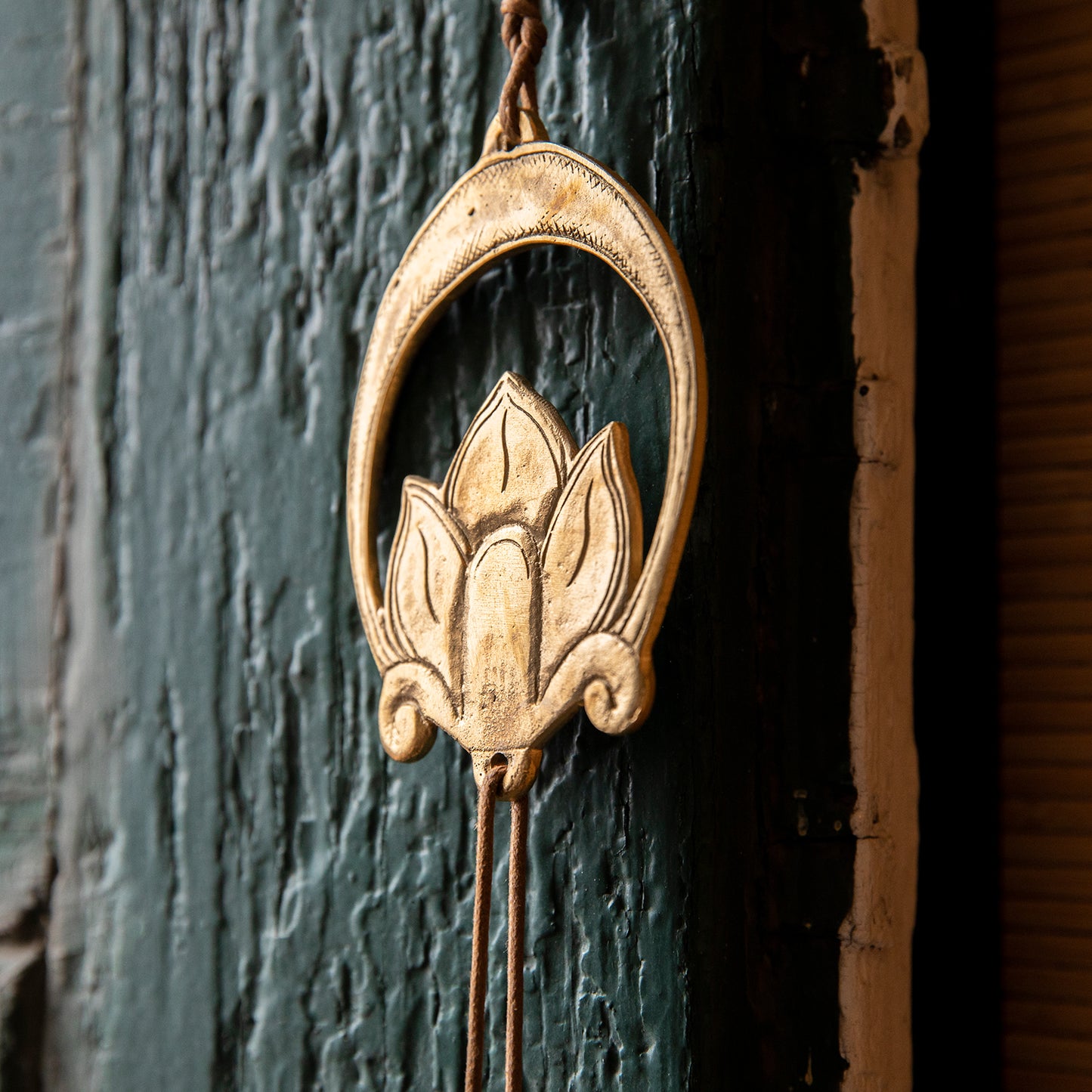 Crescent Lotus Door Chime