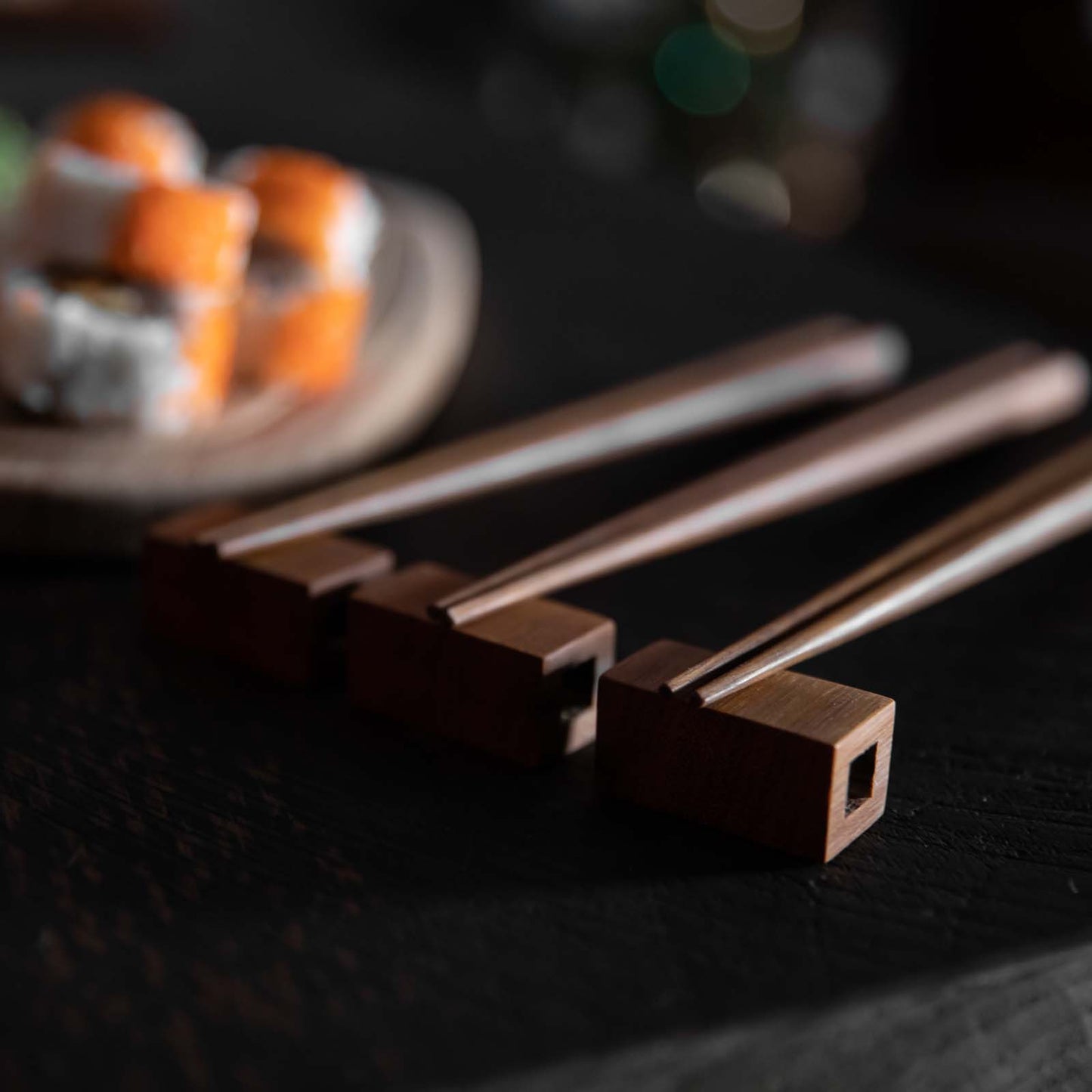 Wooden Chopsticks and Rest Set